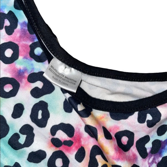 Colorful Leopard long sleeve top - Picture 3 of 3